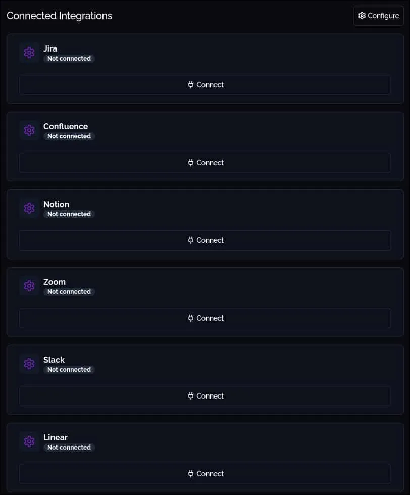 External Integrations